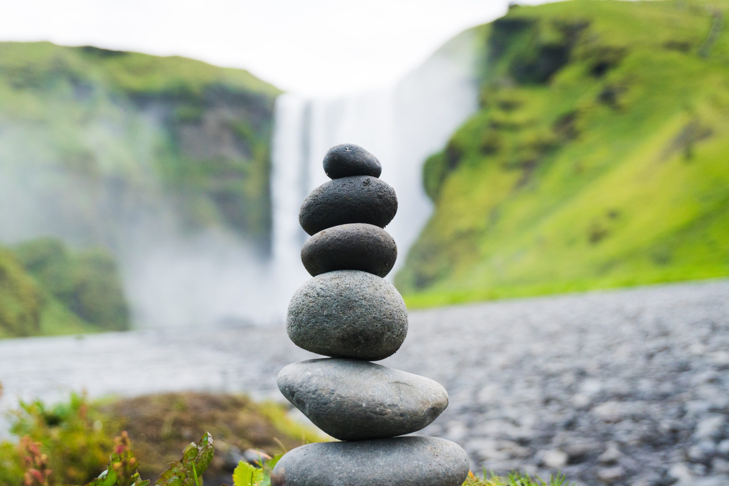 Stones balanced on top of each other.