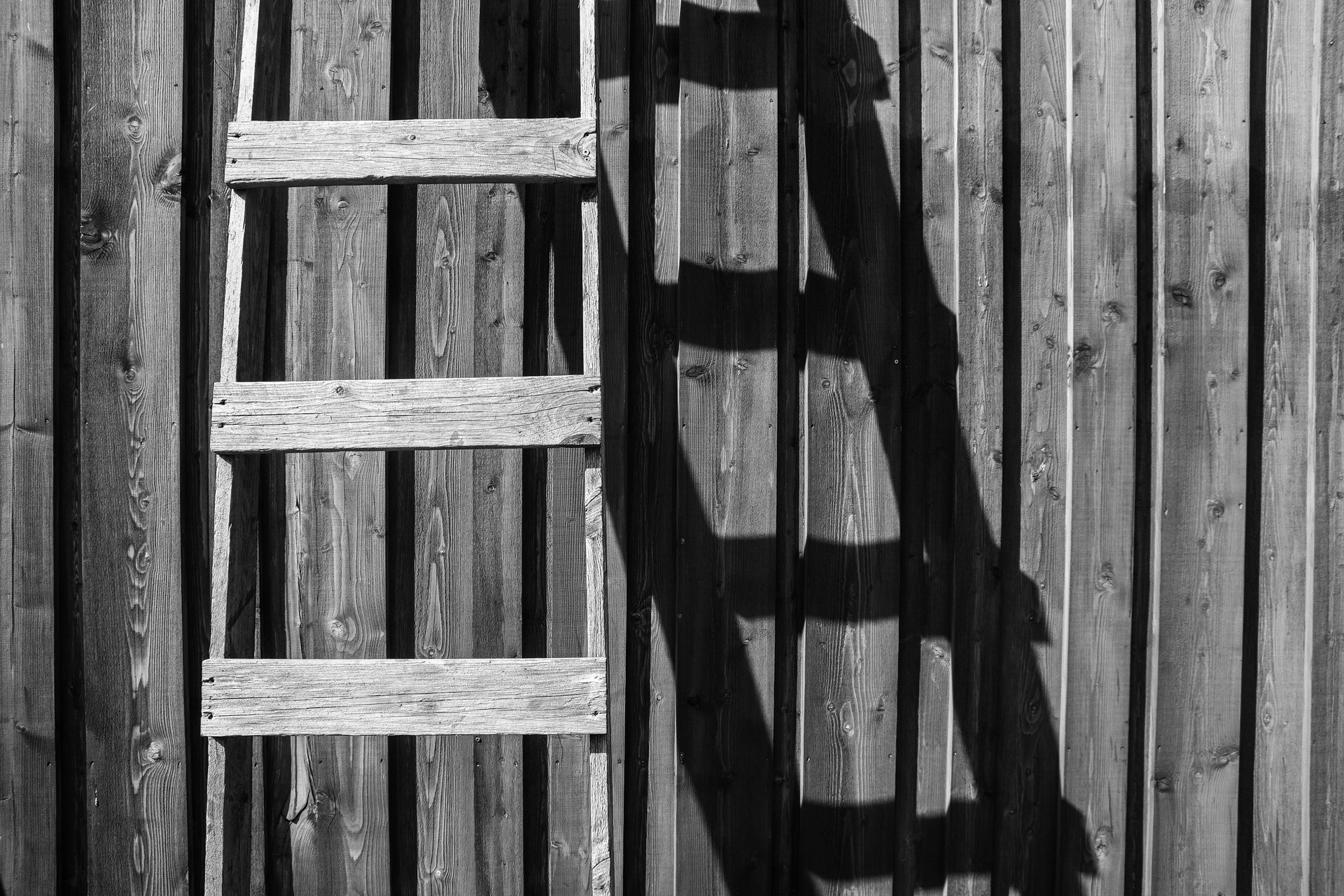 A wood ladder.