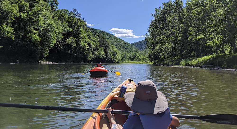 Canoeing.